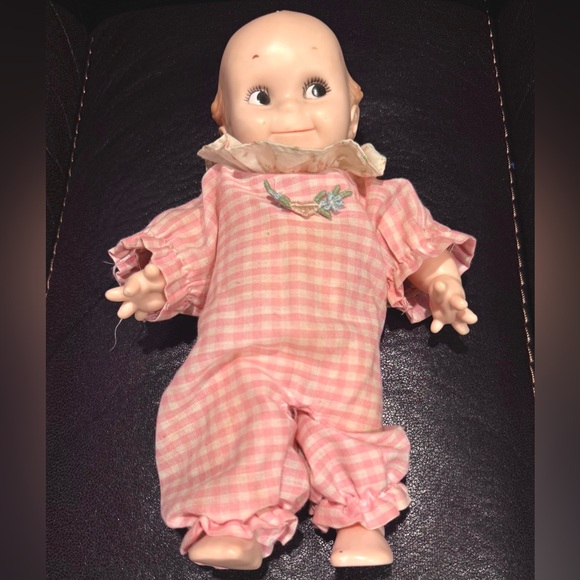 Kewpie Other - Vintage Kewpie Doll for Collectors, in pink ruffled outfit.